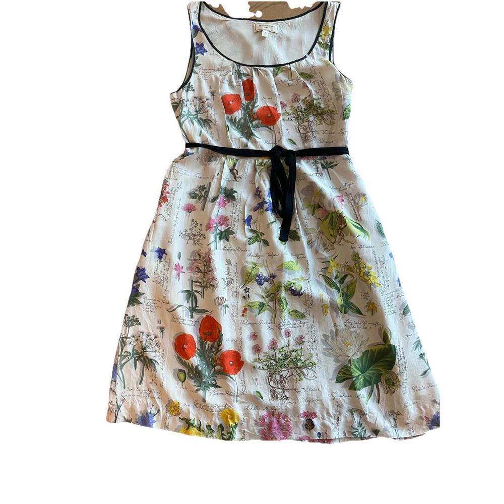 Anthropologie Moulinette Soeurs Silky Floral Dress Size 2